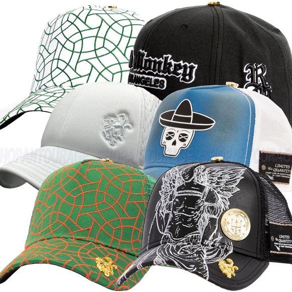 Red Monkey Hat Bundle #3 of 6 Limited Edition Unisex Trucker Cap Hats + Gift Hat - Picture 1 of 7